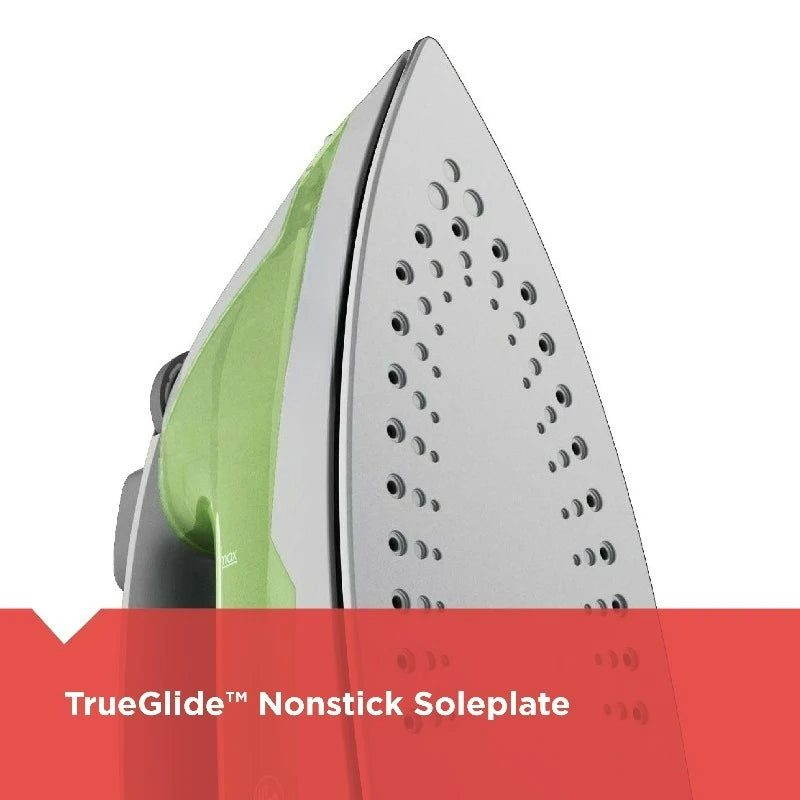 Easy Steam Compact Iron 1200W TrueGlide Nonstick Soleplate Auto Shut Off With SmartSteam Technology For Wrinkle Removal-A