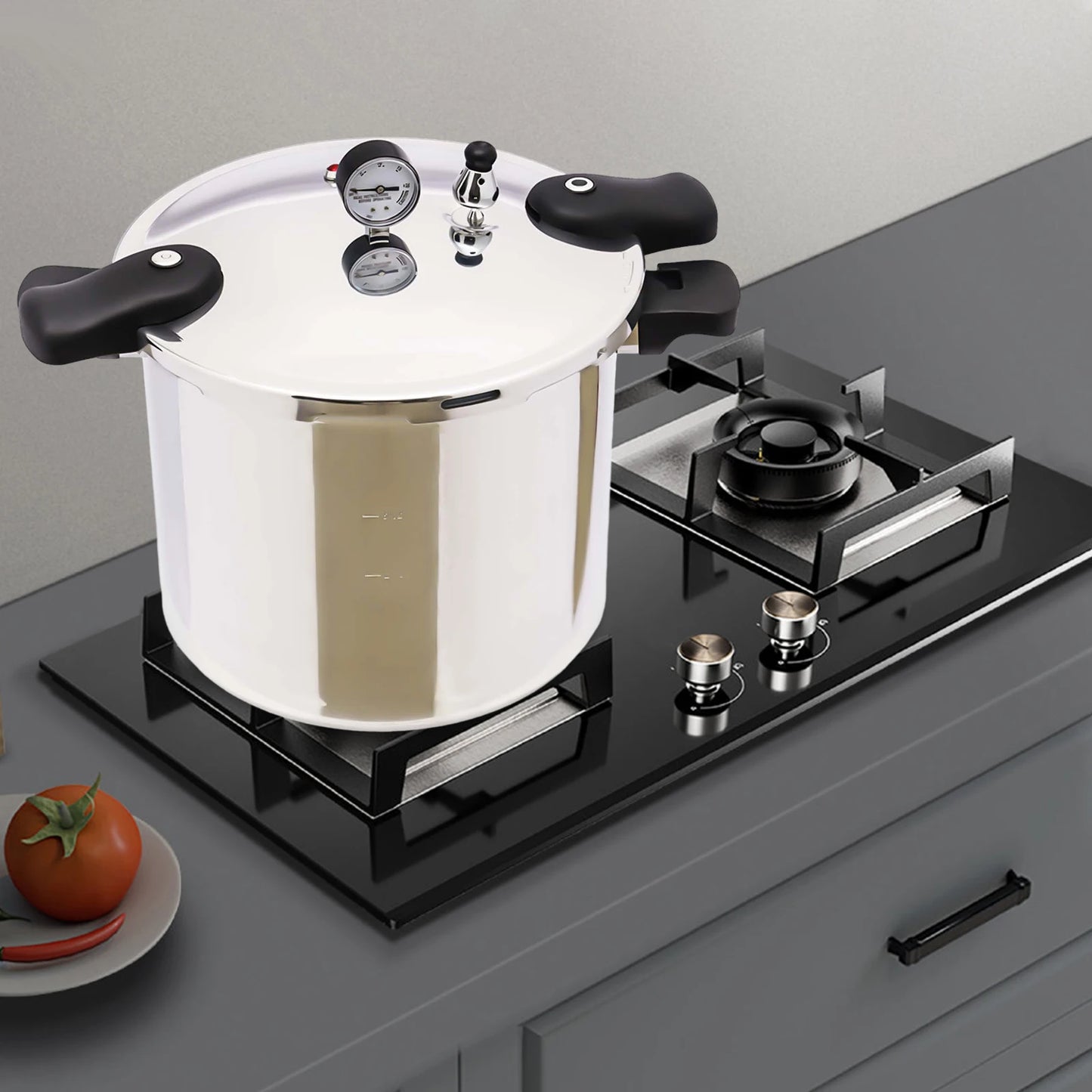 Explosion Proof Aluminum Pressure Cooker For Gas Stoves 90 KPa