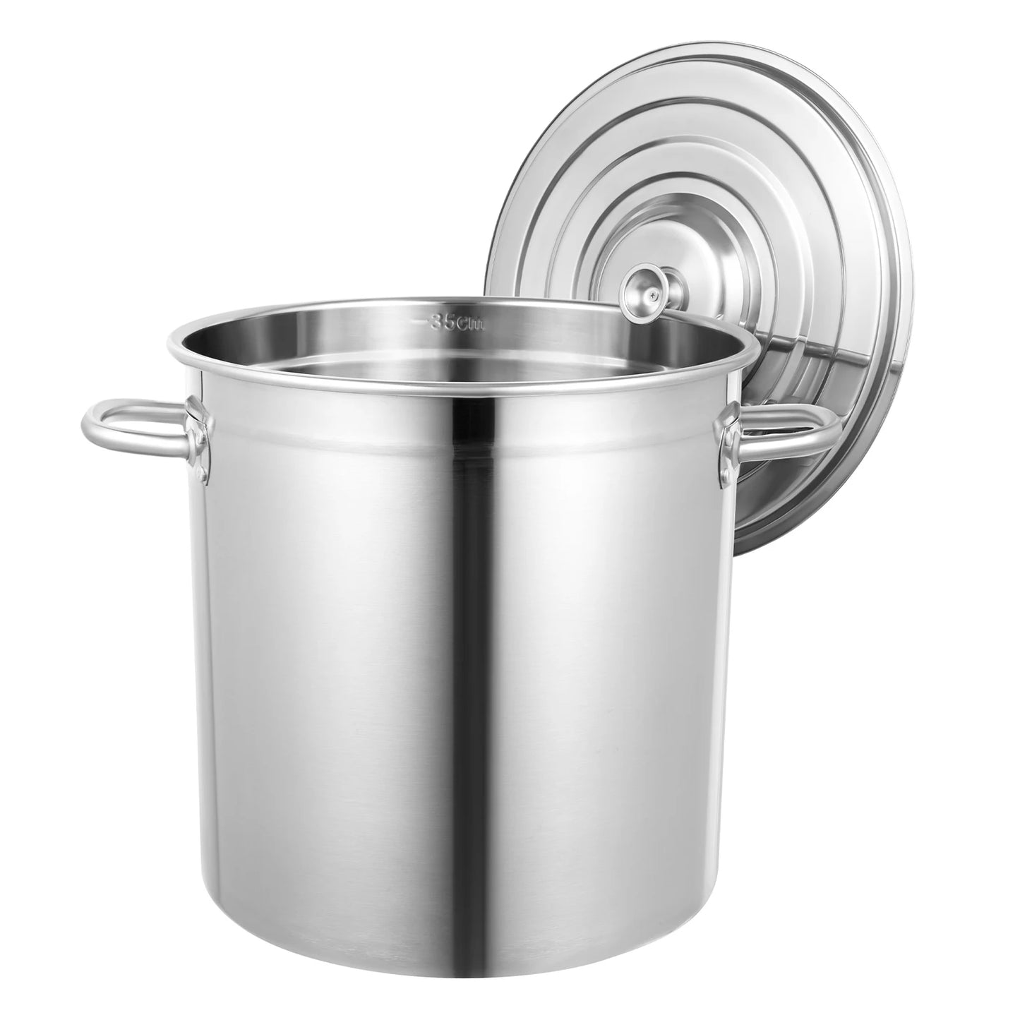 Stainless Steel Stock Pot With Cover And Handles