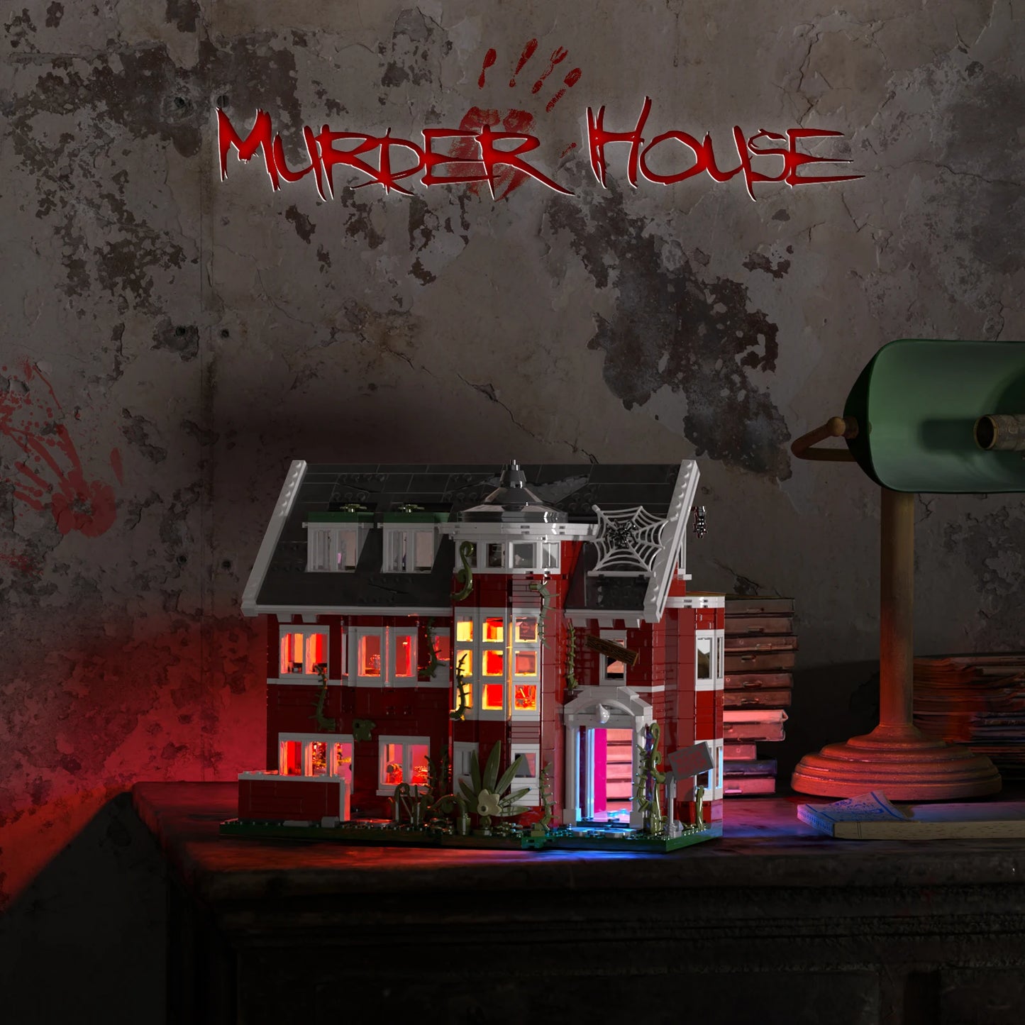 AHS Murder House Building Set 1171 Pieces American Horror Story Bricks Gift Set Collection-A