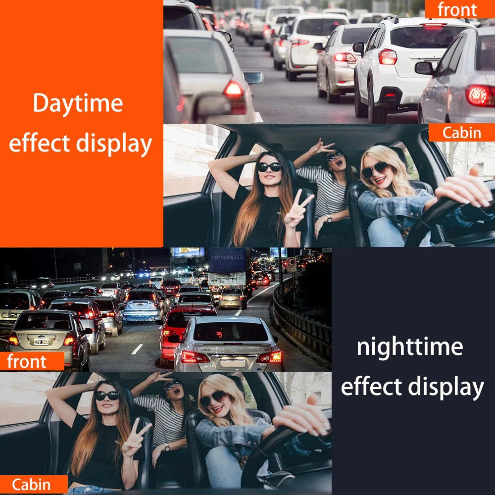 4 Channel Dash Cam 360 Degree 1080P Car Video Recorder With Night Vision Quad View And Reversing Assist-A