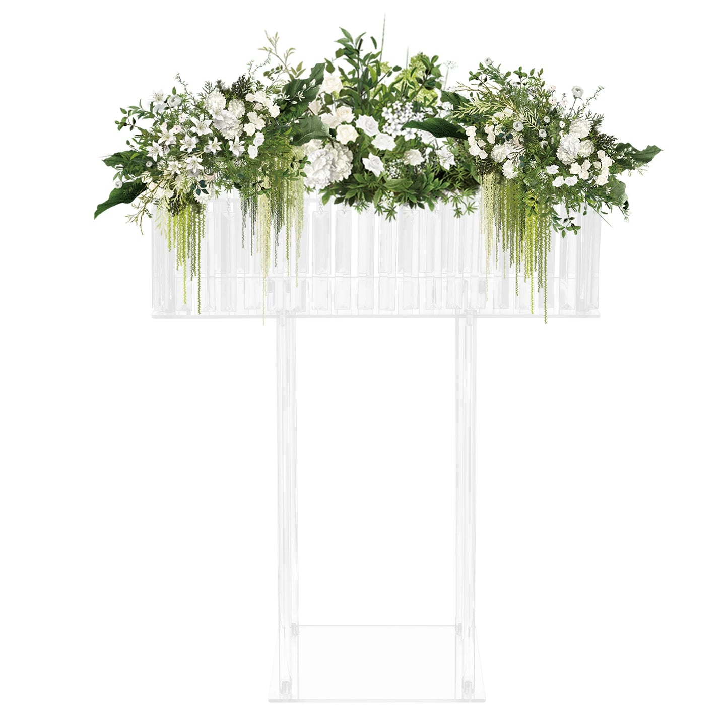 Bymaocar Crystal Flower Stand Wedding Centerpiece And Display Rack Acrylic Modern Geometric 60 By 20 By 78 cm-A