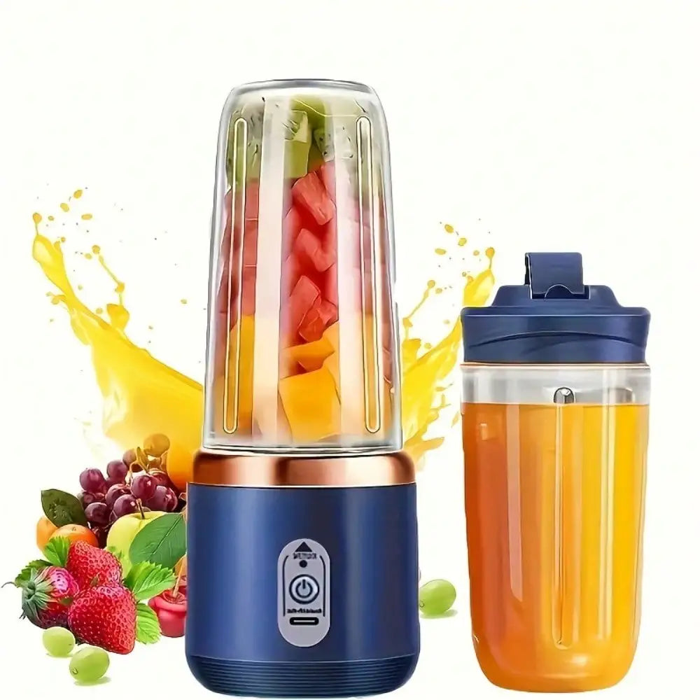 Portable Dual Cup Juicer Blender USB Rechargeable On The Go Blender For Smoothies And Iced Coffee-A
