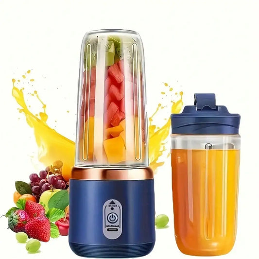 Portable Juicer Cup Dual Cup Blender USB Rechargeable