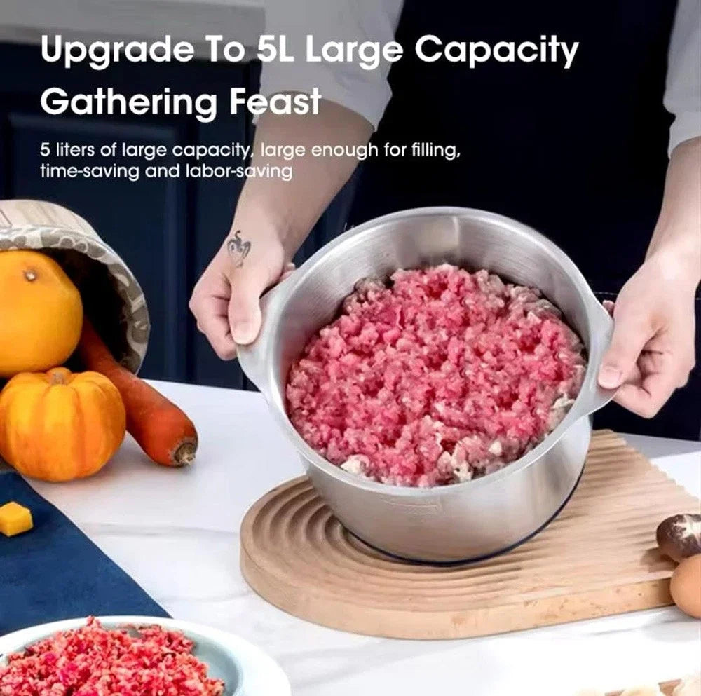 Electric Meat Grinder With Vegetable Slicer And Chopper Stainless Steel