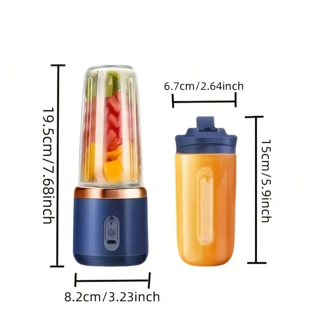 Portable Dual Cup Juicer Blender USB Rechargeable On The Go Blender For Smoothies And Iced Coffee-A
