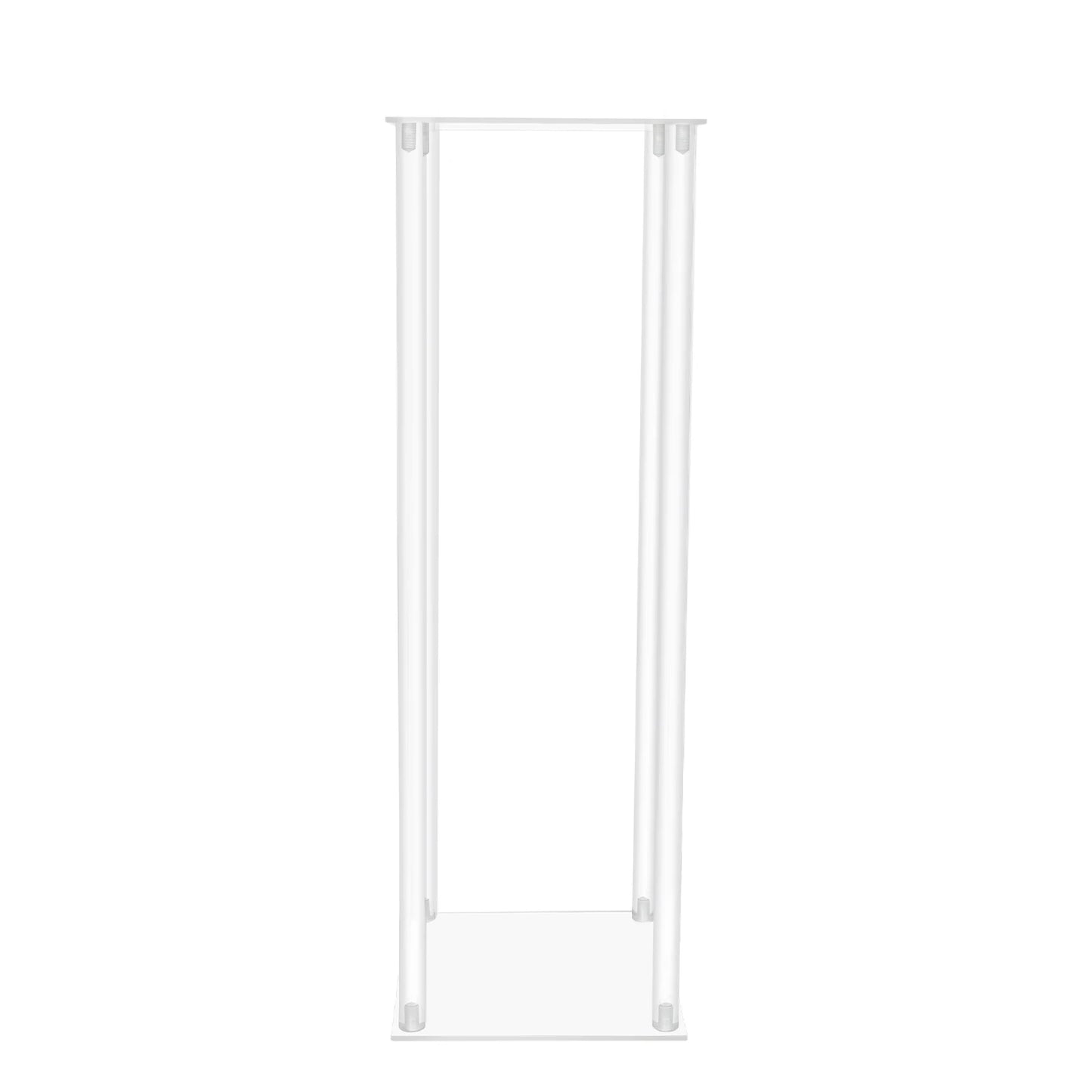 Clear Acrylic Flower Display Stand Set 10 Pieces Geometric Centerpieces for Weddings and Events-A