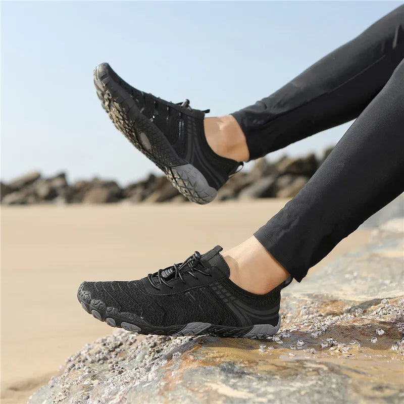 MAIJION Aqua Water Shoes Barefoot Beach Shoes For Men And Women Quick Dry Lightweight Non Slip Rubber Outsole-A
