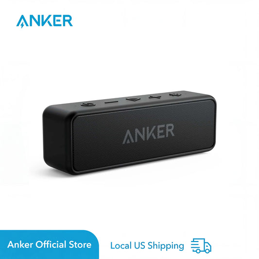 Anker Soundcore 2 Portable Bluetooth Speaker Waterproof IPX7 Refurbished With 24 Hours Playback-A