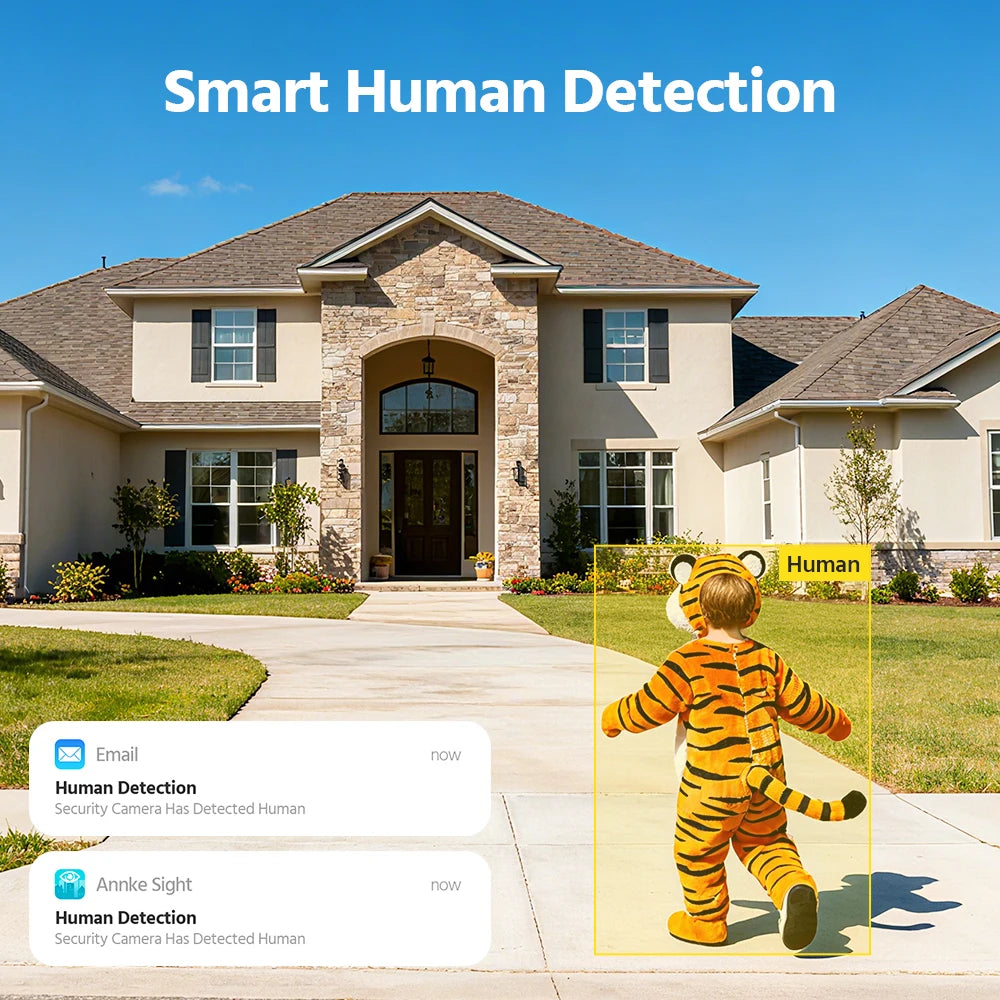 ANNKE 5MP NVR Kit With Monitor Outdoor Wireless Cameras