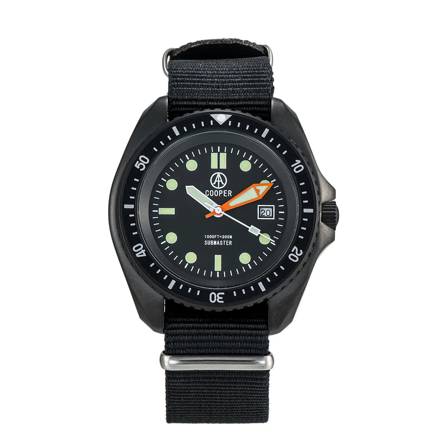 Qimei US Special Forces UDT Military Diver Watch SM8016A 300m Water Resistant Stainless Steel Case-A