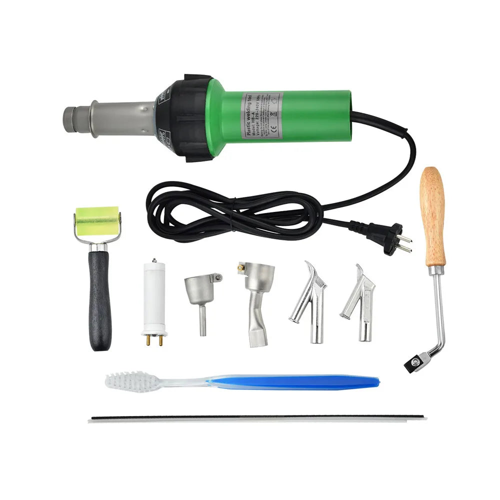 1600W Plastic Welder Hot Air Torch For PE PVC Repairs With Adjustable 20 To 600 Celsius Digital Display Seams-A