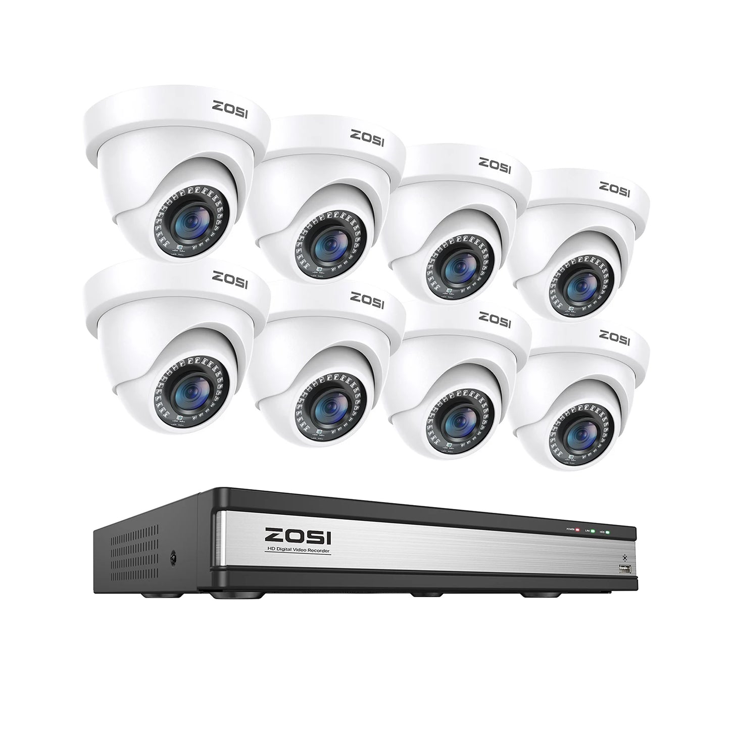 ZOSI 16 Channel 1080P Security Camera System H265 DVR