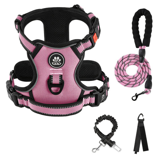 FURRYFECTION Reflective No Pull Harness With Leash Kit