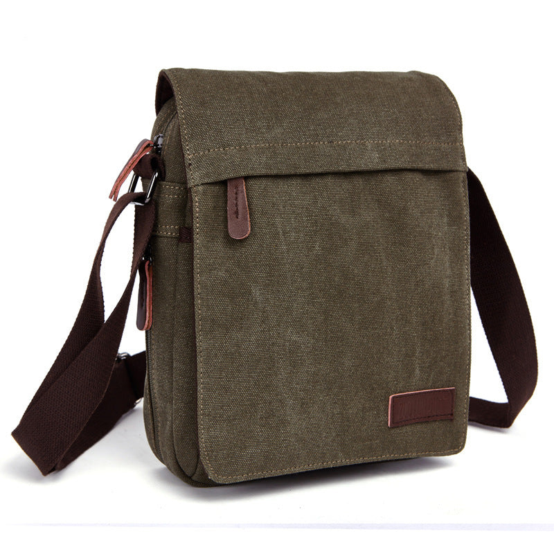 Men's Stylish Portable Outdoor Laptop Bag Crossbody Canvas Briefcase for Travel and Work