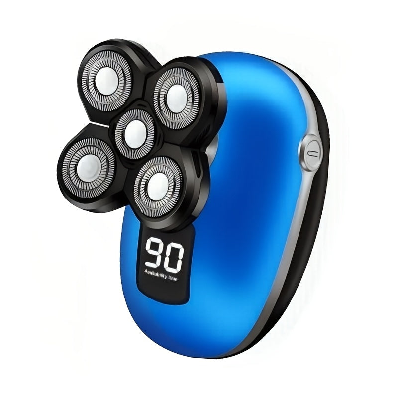 CGECGE 5 In 1 Men's Electric Shaver And Full Head Grooming System USB Charging IPX6 Waterproof Wet Dry