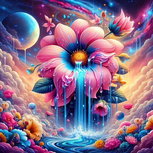 5DIY Diamond Art Painting Kit Round Diamond Mosaic Wall Art Craft Kit Accessories Home Wall Decoration Gift Frameless