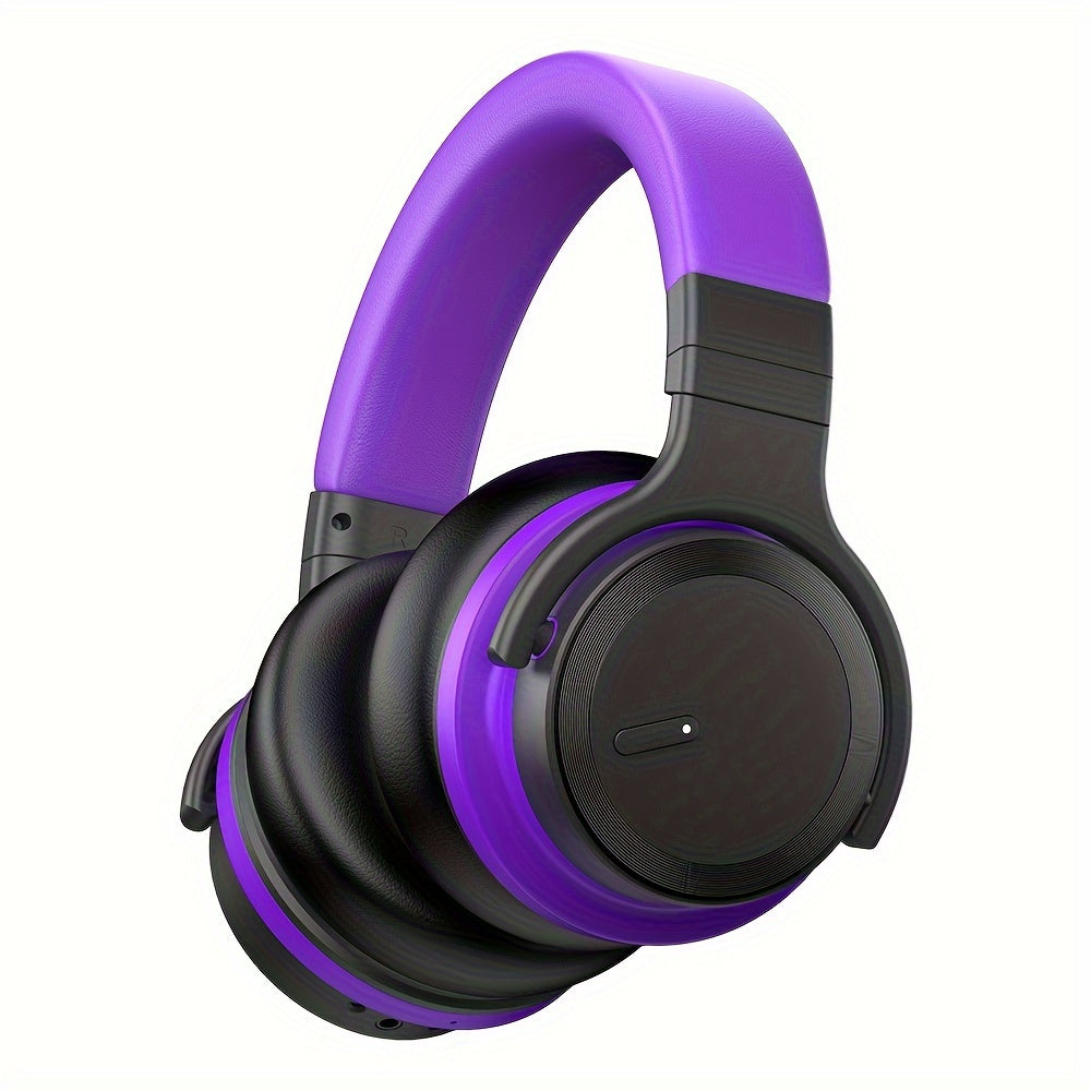 Active Noise Cancelling Headphones Wireless Headphones with Rich Bass, Clear Calls, 30 Hours Playtime, Comfort Fit, Black