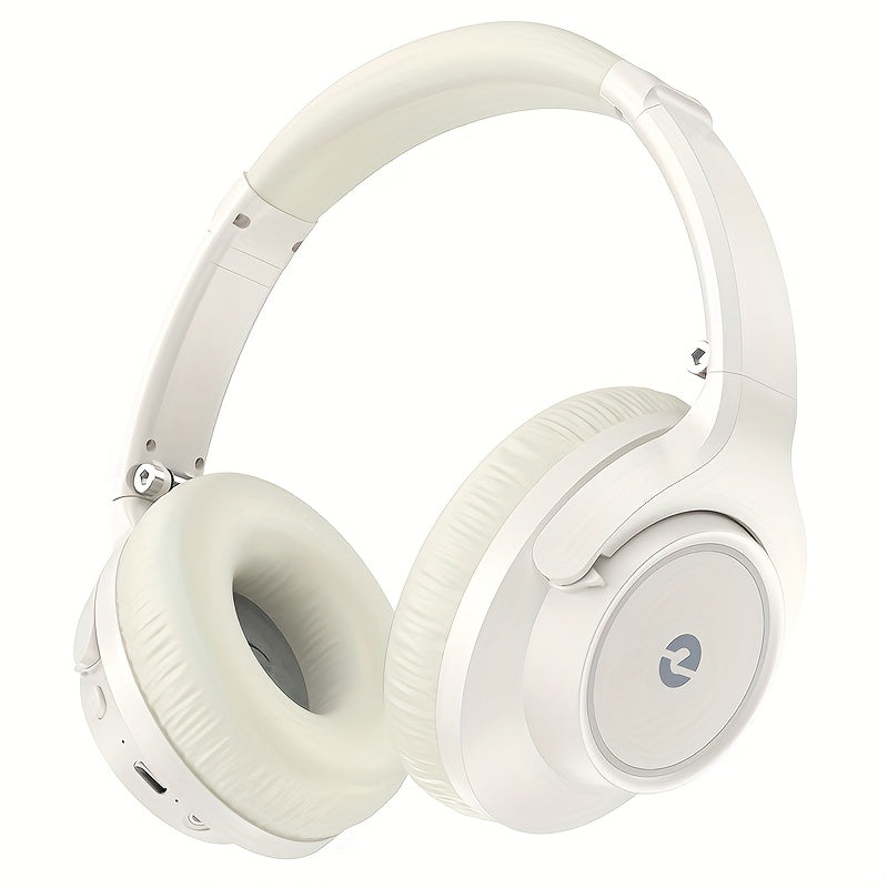 Heavy Bass Wireless Earbuds with Microphone - 70-Hour Playback, Wireless Stereo Sound, Foldable Low-Profile Earphones Suitable for Home, Office, Phone, PC, Tablet - Compatible for Phones/Tablets (No Adapter Included)