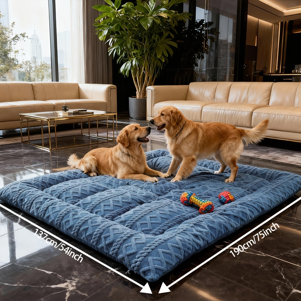 KTABEDDING Winter Thickened Dog Bed Heavy Duty Non Slip Washable