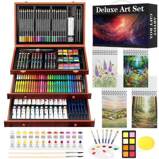 PASAMIC Deluxe Art Supplies Starter Kit for Adults