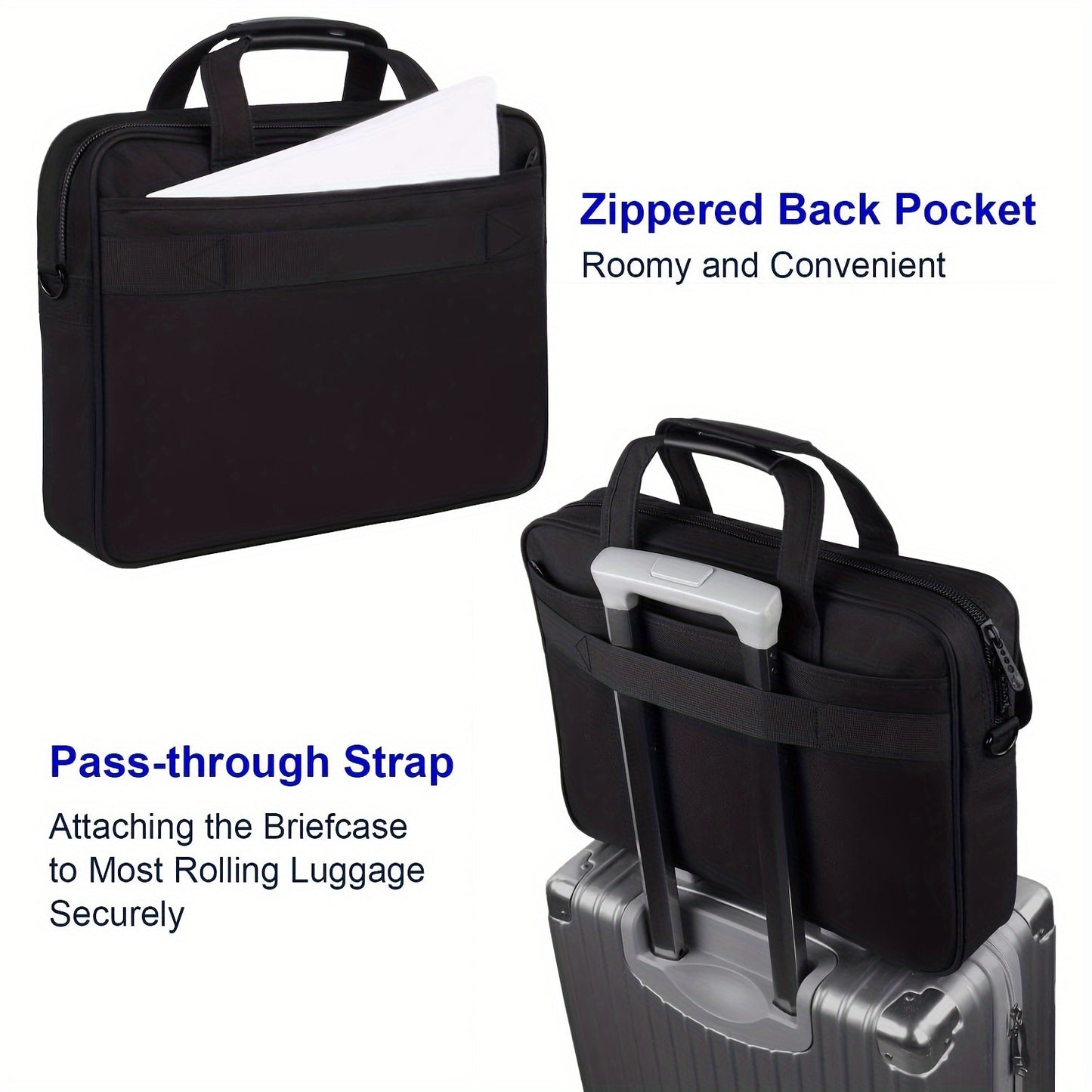 Polyester Messenger Laptop Bag And Briefcase For Business Travel With Adjustable Strap And Durable Design