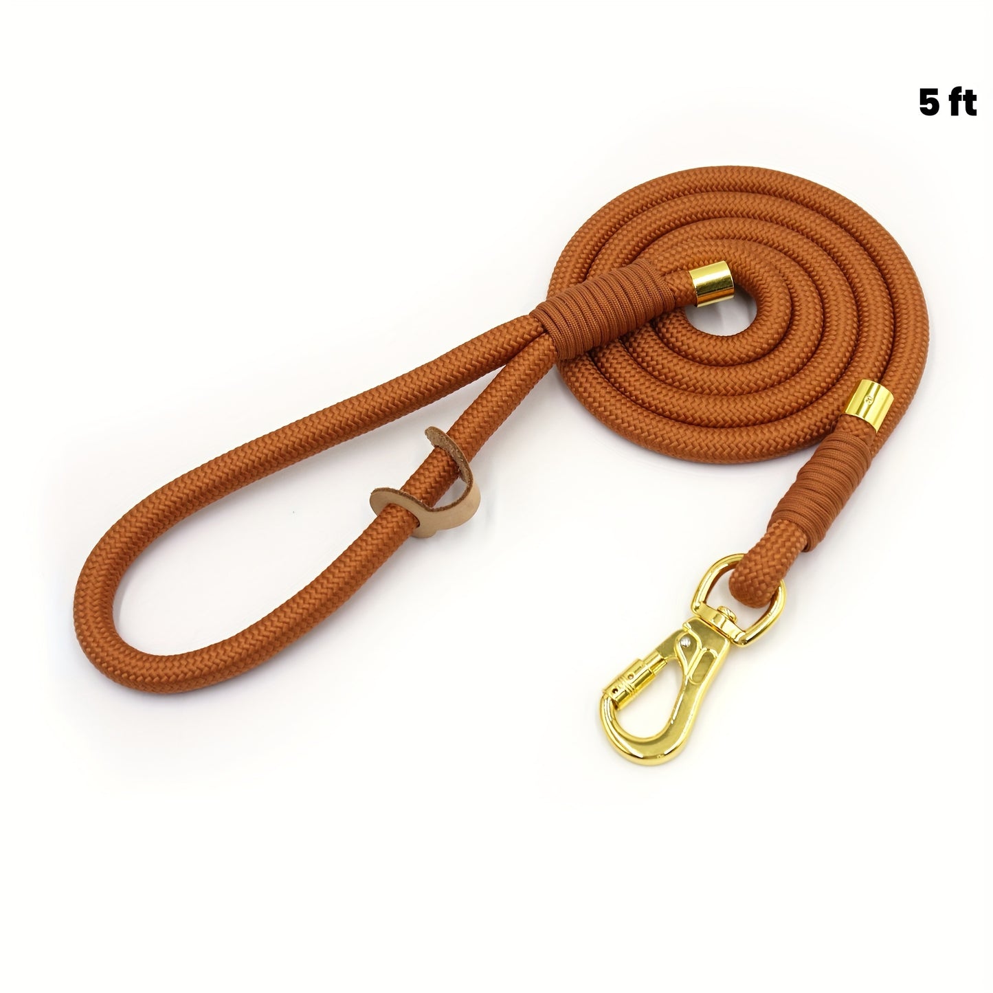 1 MIHA Heavy-Duty 5ft Woven Polyester Dog Leash & Lead - Solid Color Durable Outdoor Pet Training Leash, All-Weather Woven Fabric for Boys, Girls, Dogs & Bunnies (No Batteries Required) - Ideal Gift for dog Owners