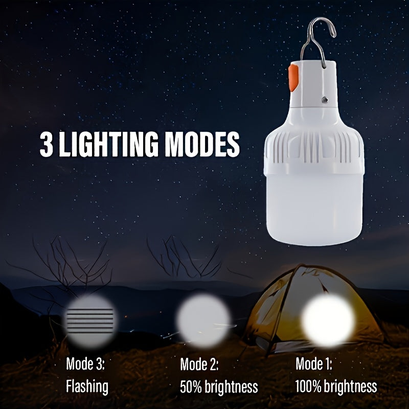 Rechargeable LED Camping Lanterns Eight Pack with USB Charging for Outdoor Emergency Lighting Three Modes